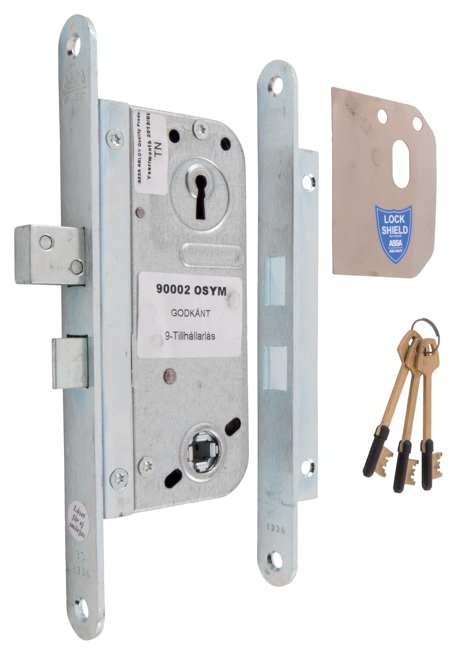 LÅSHUS ENTREDÖRR 90002 HÖGER ASSA SS3522 KLASS 3