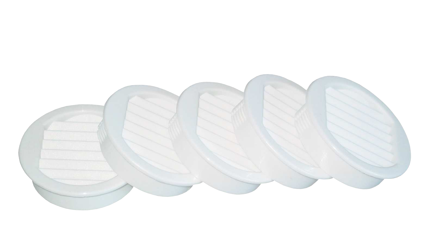 SKÅPGALLER 43MM VIT 5P FRESH