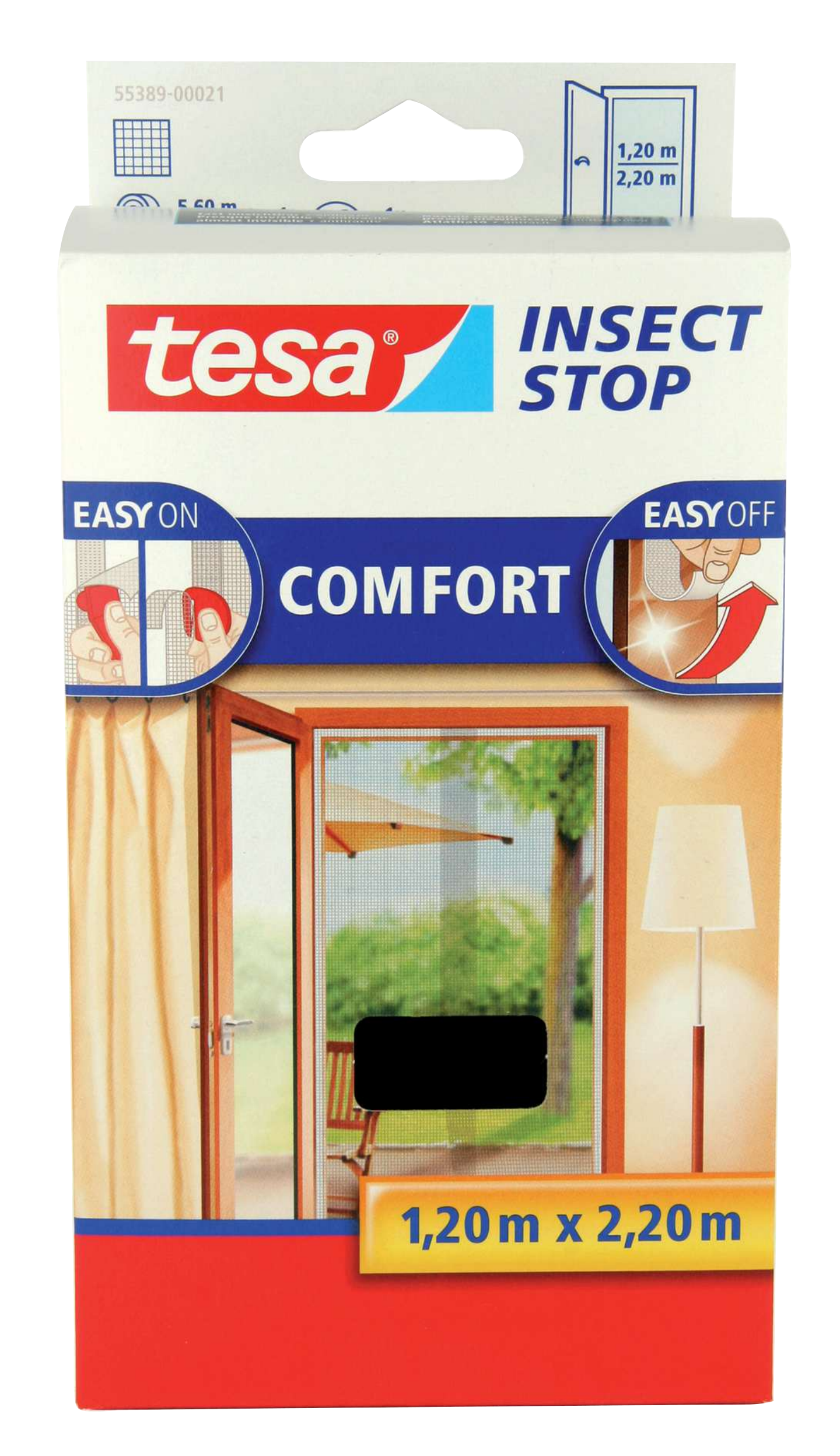 INSEKTSNÄT DÖRR 2X0,65X2,2 ANT TESA 55389 COMFORT ANTRACITE