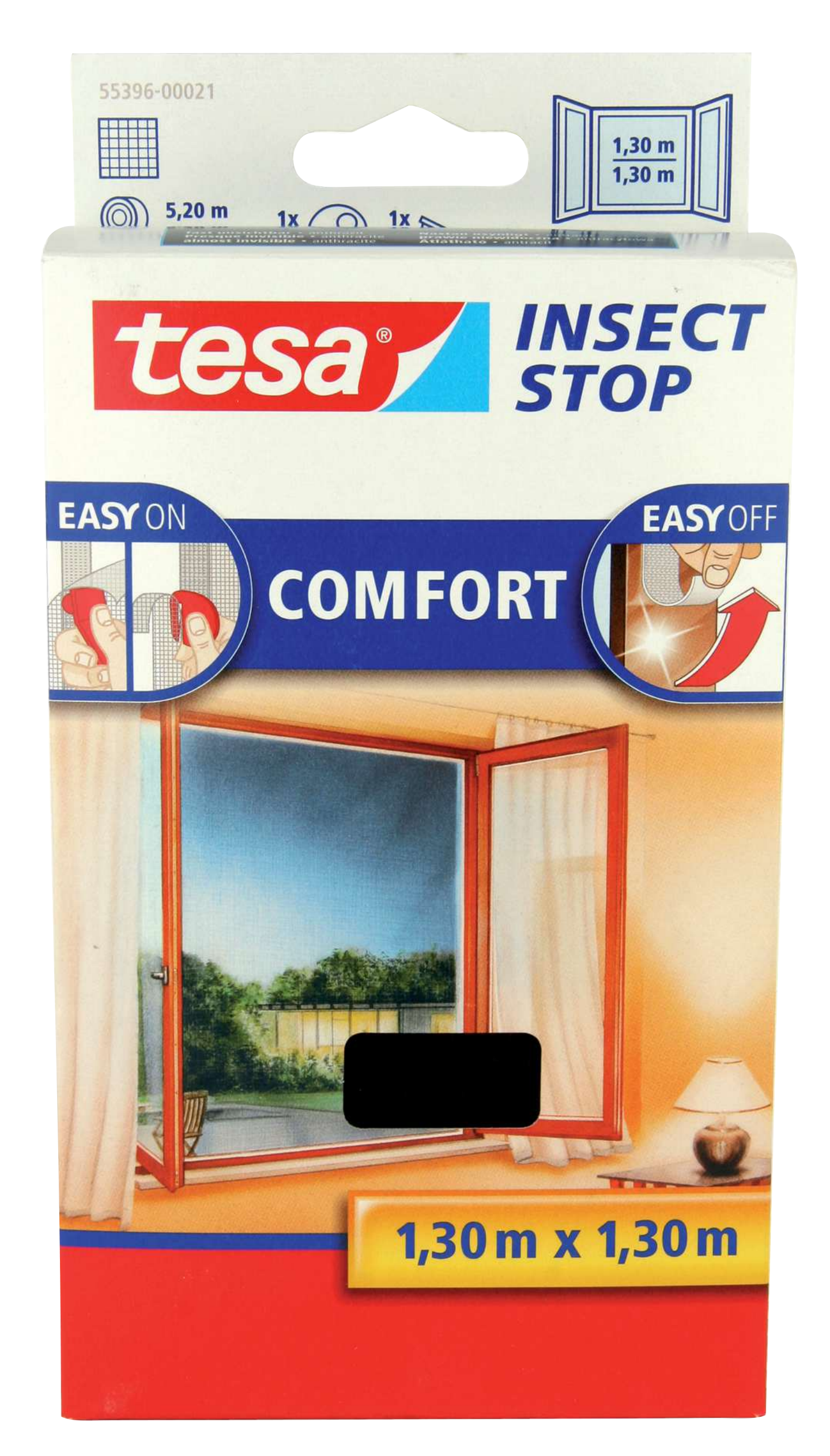 INSEKTSNÄT FÖNSTER 1,3X1,3 SVA TESA 55396 INÅTGÅENDE COMFORT