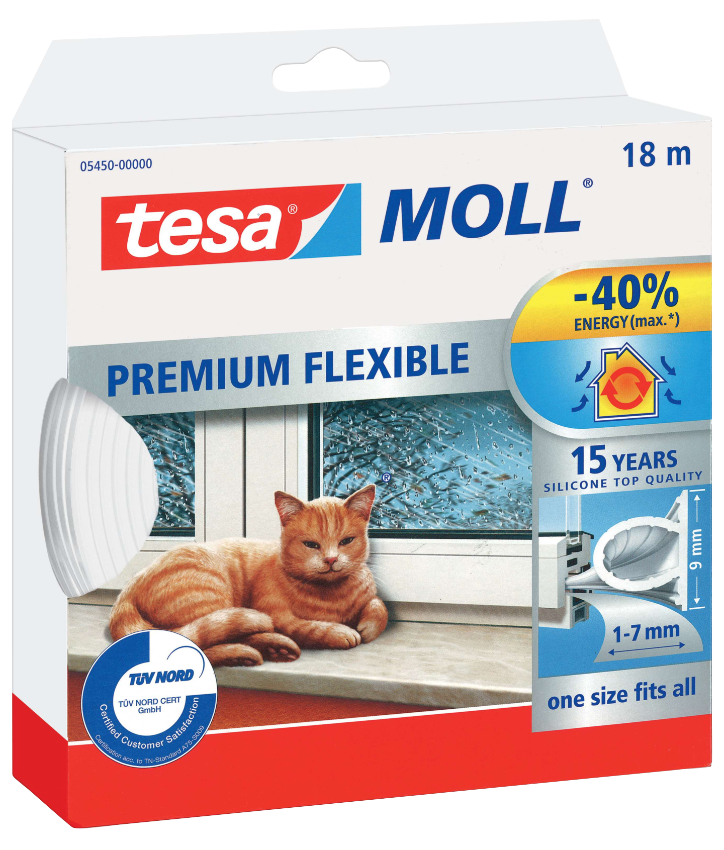 TÄTLIST 5450 SILI VIT 9MM