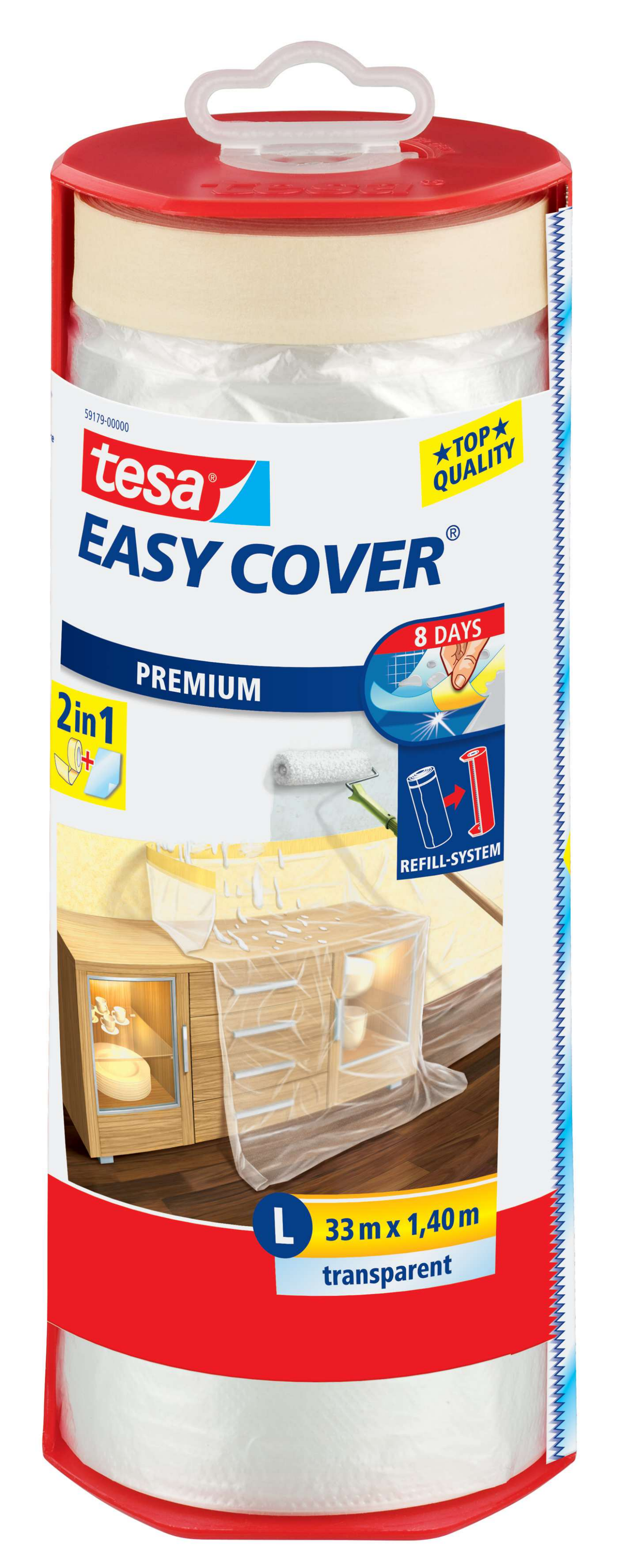 EASYCOVER KOMPLETT 1400MM 33M TESA 59179 MASKERINGSFOLIE