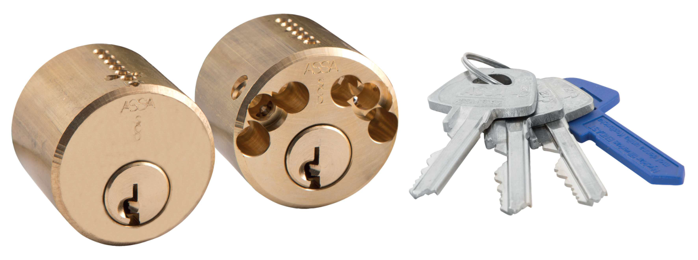CYLINDER RUND 1212 DUBBEL ASSA 3 NYCKLAR