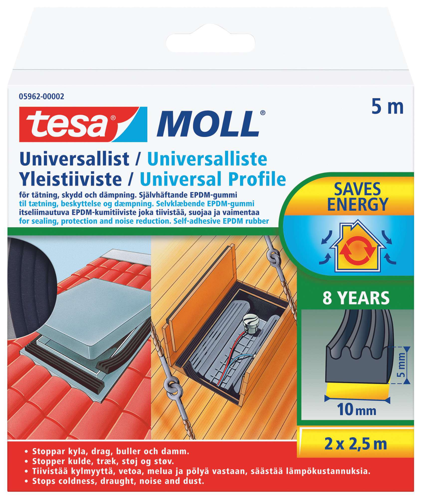 UNIVERSALLIST TESA 5MX10MMX5MM