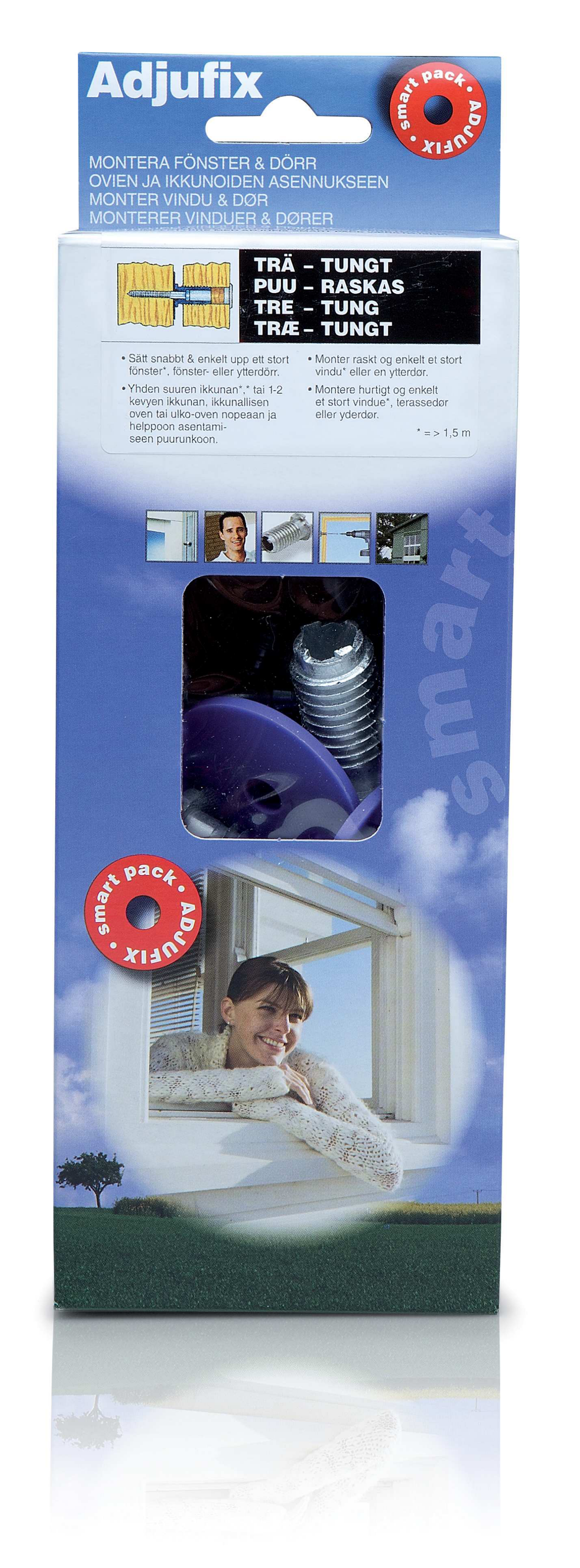 KARMINFÄSTNING ADJUF TRÄ TUNGT