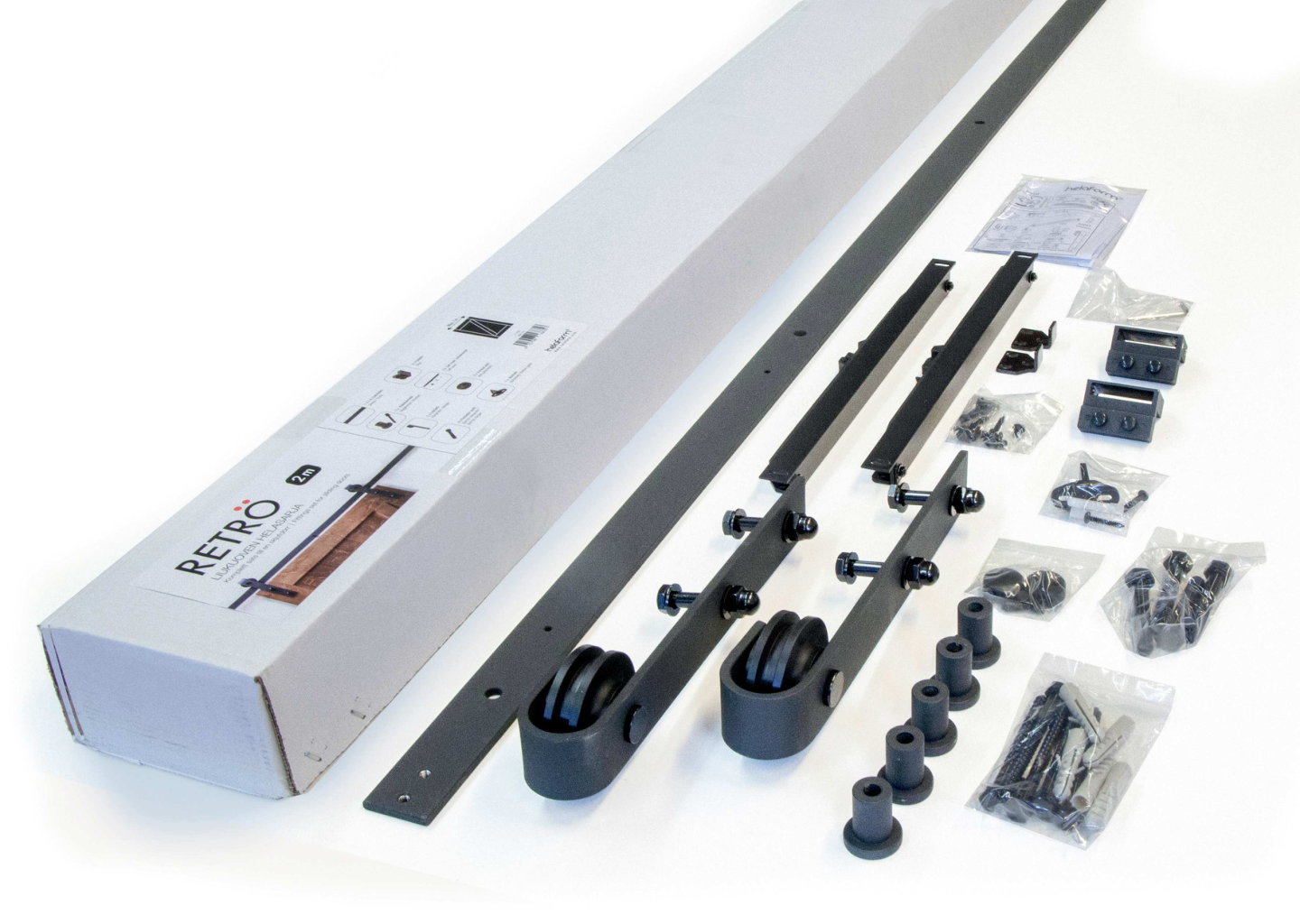 Helasarja Helaform Retrö kiskolla 2,4m ladon ovi