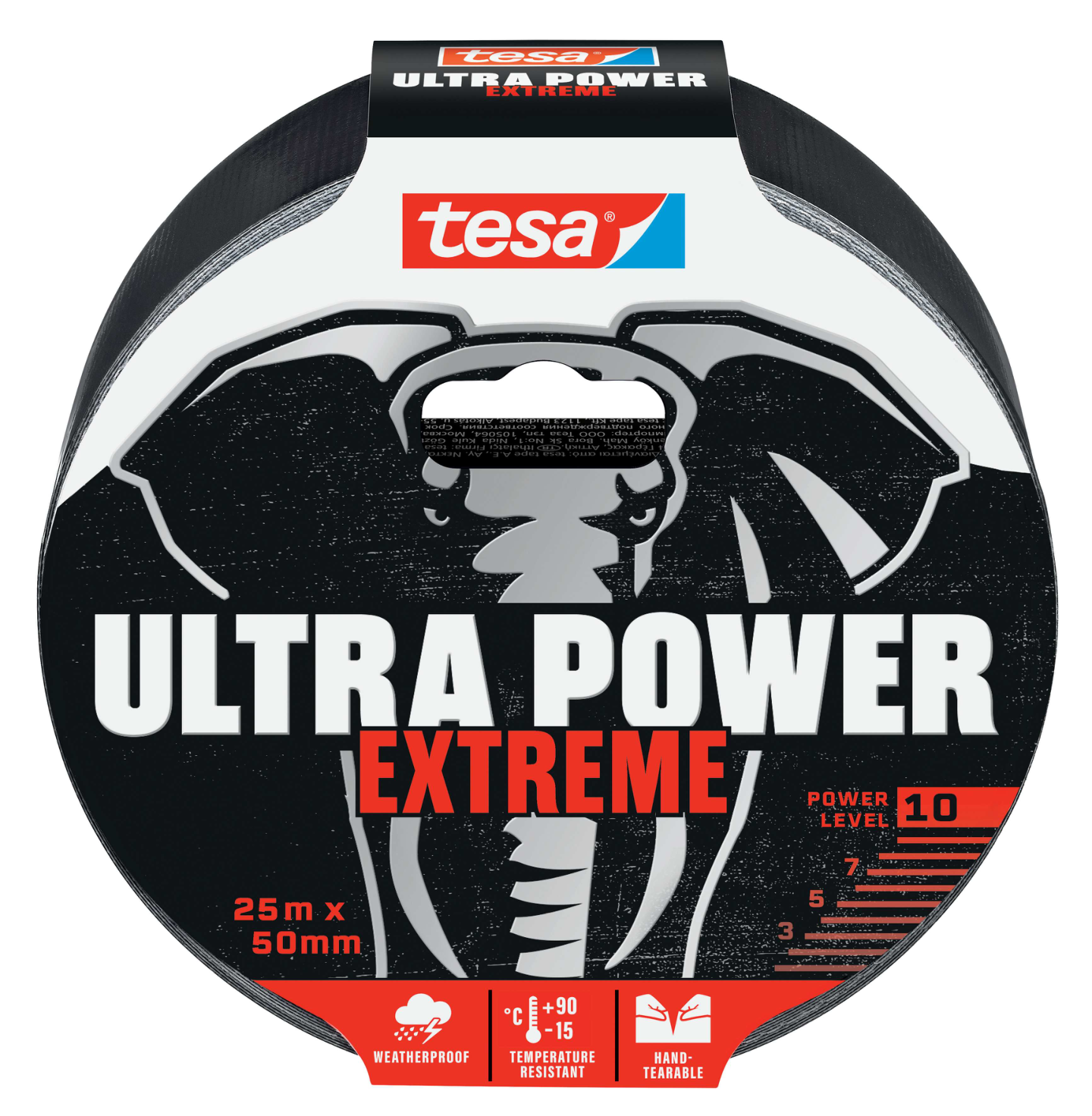 ULTRA TESA POWER EXTREME REPAIR,10M, SVART