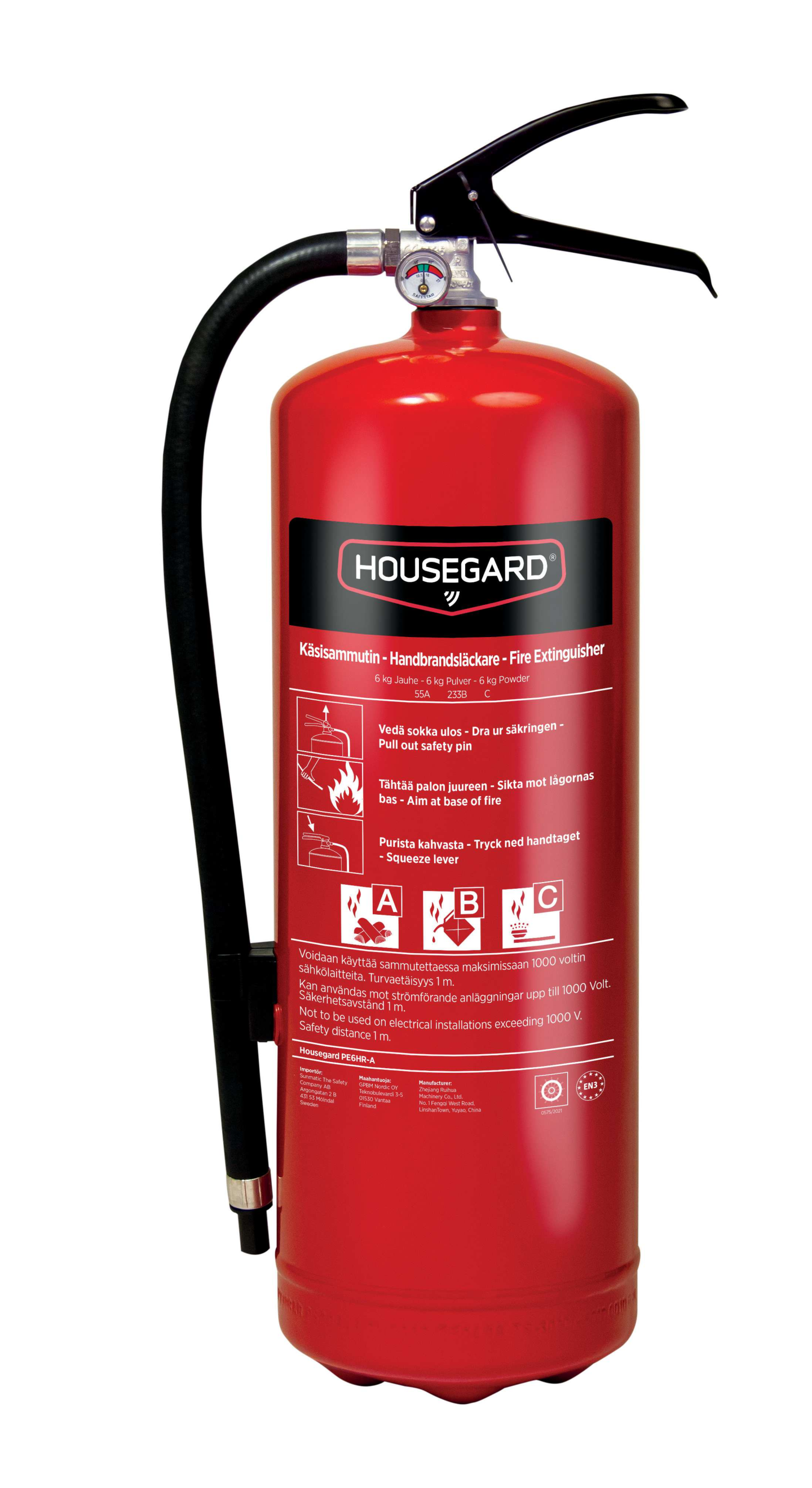 BRANDSLÄCKARE PE6HR-A PULVER 6KG