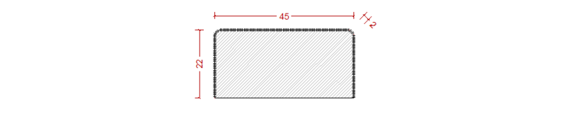 LOCKLÄKT 22X45 FAS GRUND VIT