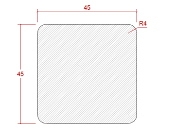 REGEL OBH 45X45X4800