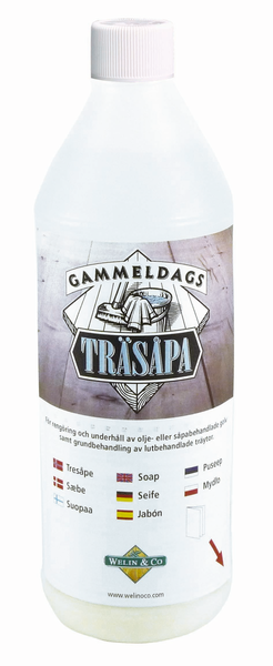 TRÄSÅPA GAMMELDAGS OFÄRGAD 1L