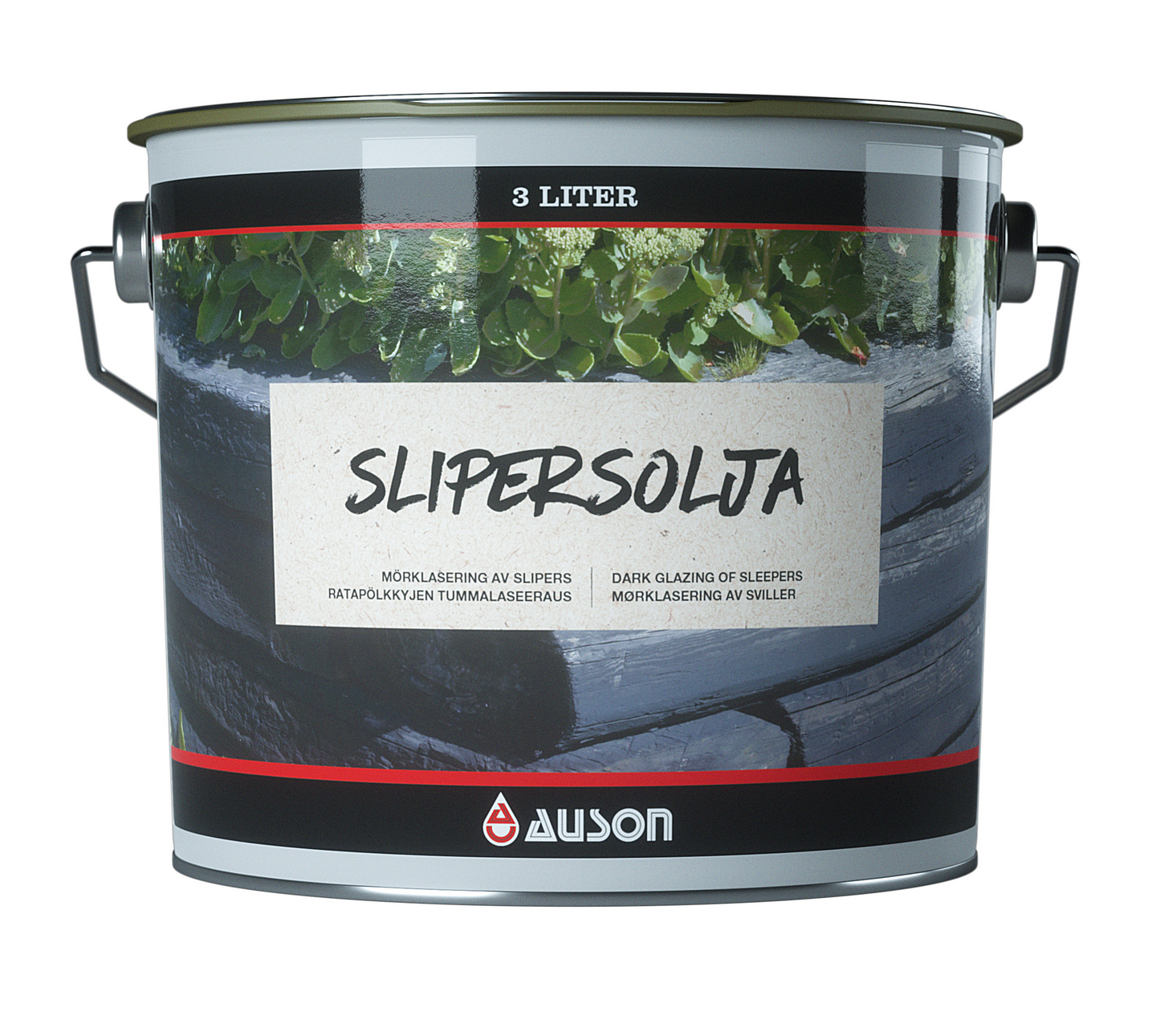 SLIPERSOLJA 3L TORRHALT 40% AUSON FÄRG:BRUNSVART