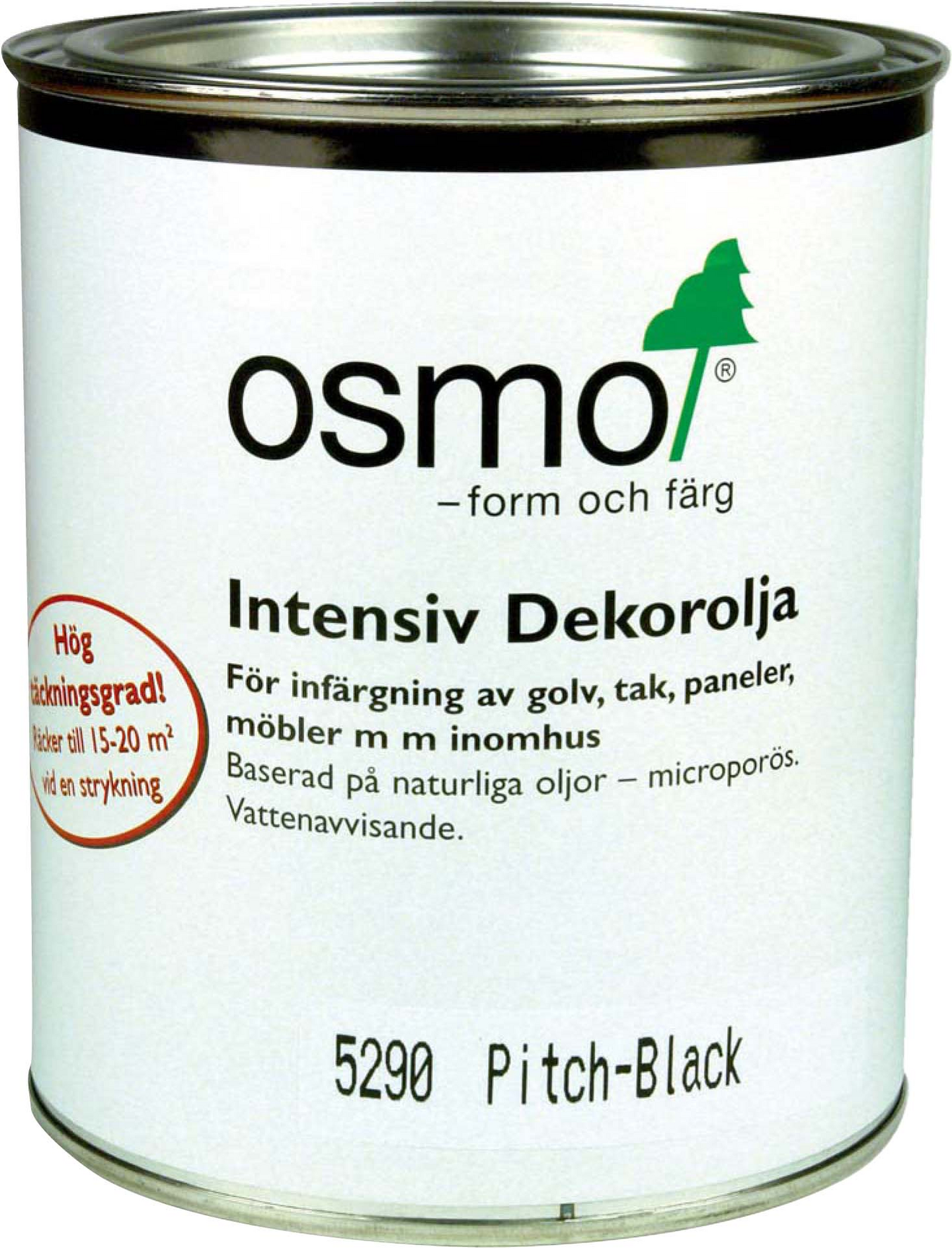 DEKOROLJA OSMO 5290 SVART 0,75 INTENSIV