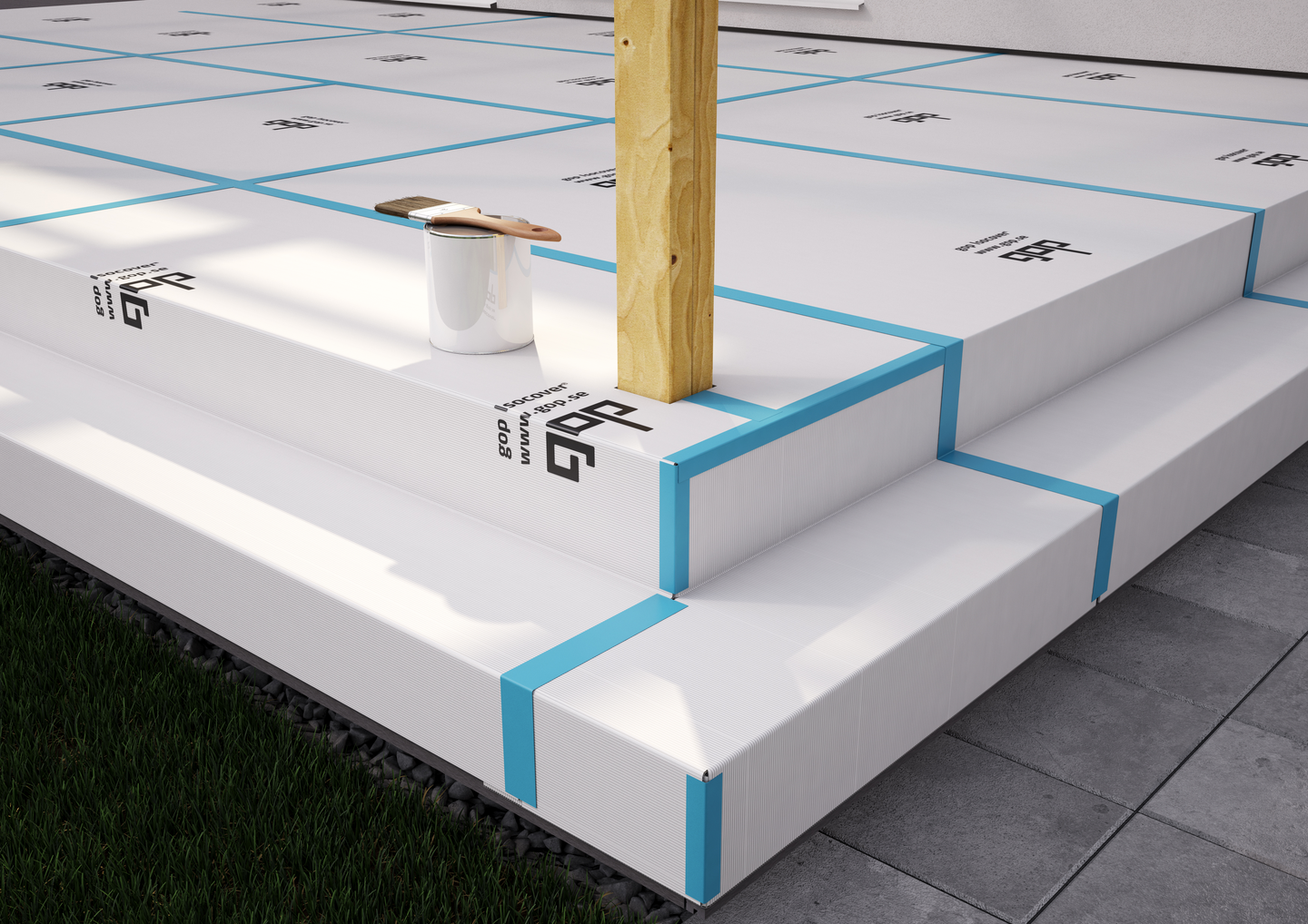 SKYDDSPLAST ISOCOVER VIT 1220X2440MM PP3MM