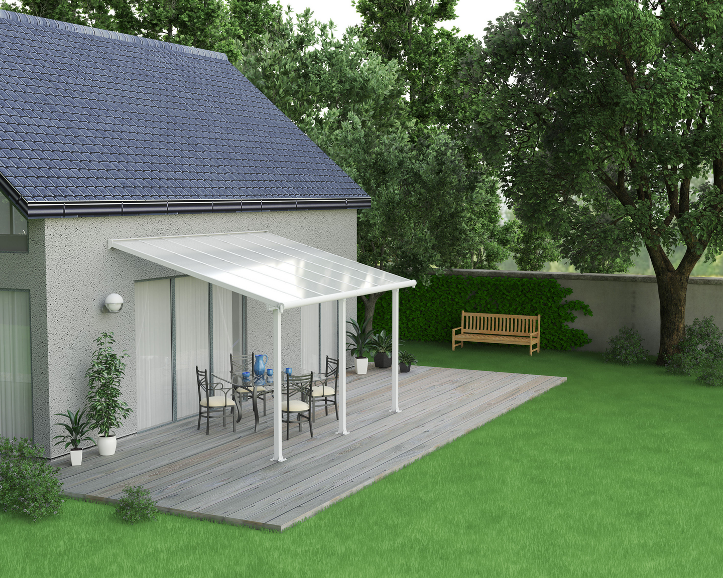 TAK GOP KOMPLETT OLYMPIA VIT 16MM, 4250X2950X2600-3050MM