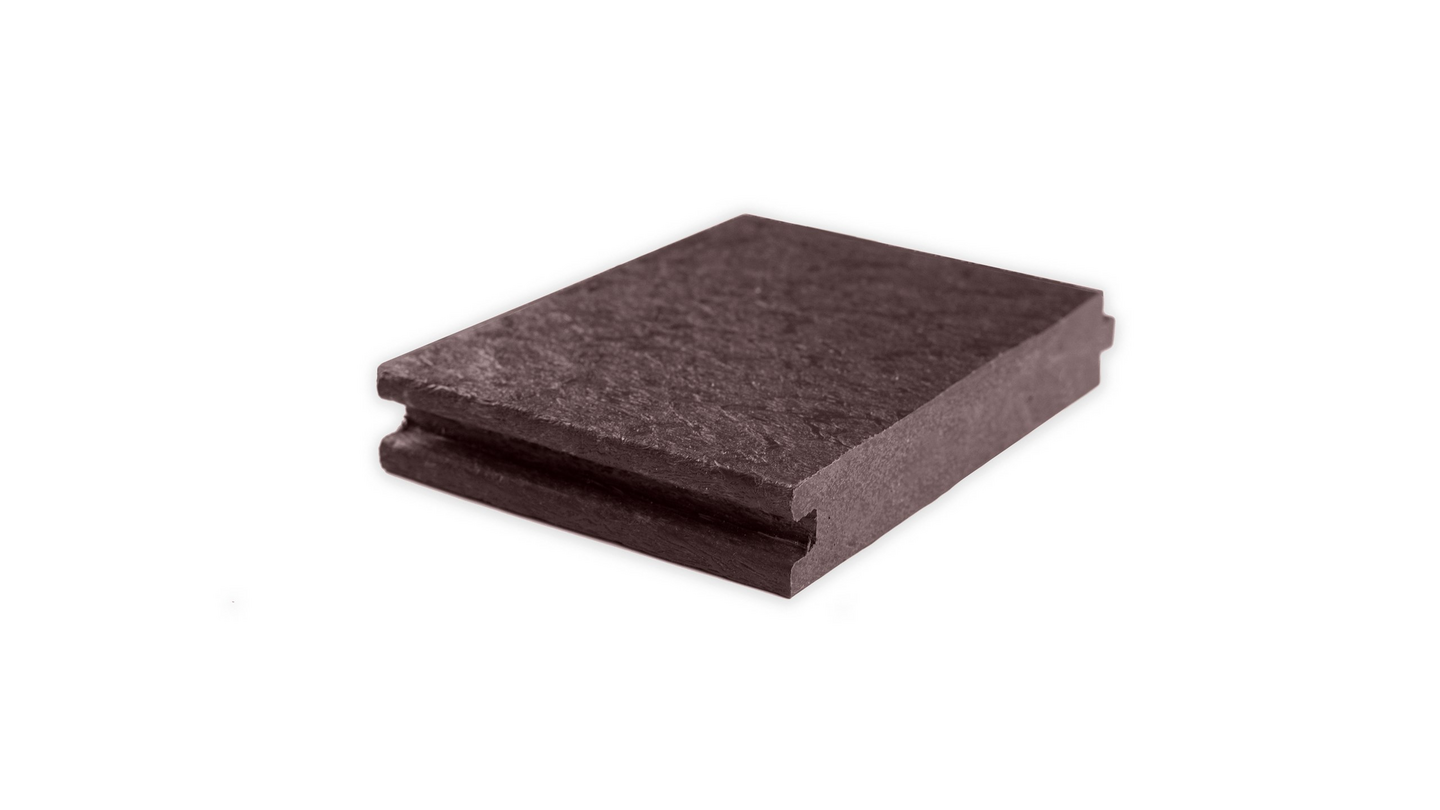 PLASTPLANK GOP MULTIPLANK REG SPONTAD MÖRKBRUN 3000X140X24MM