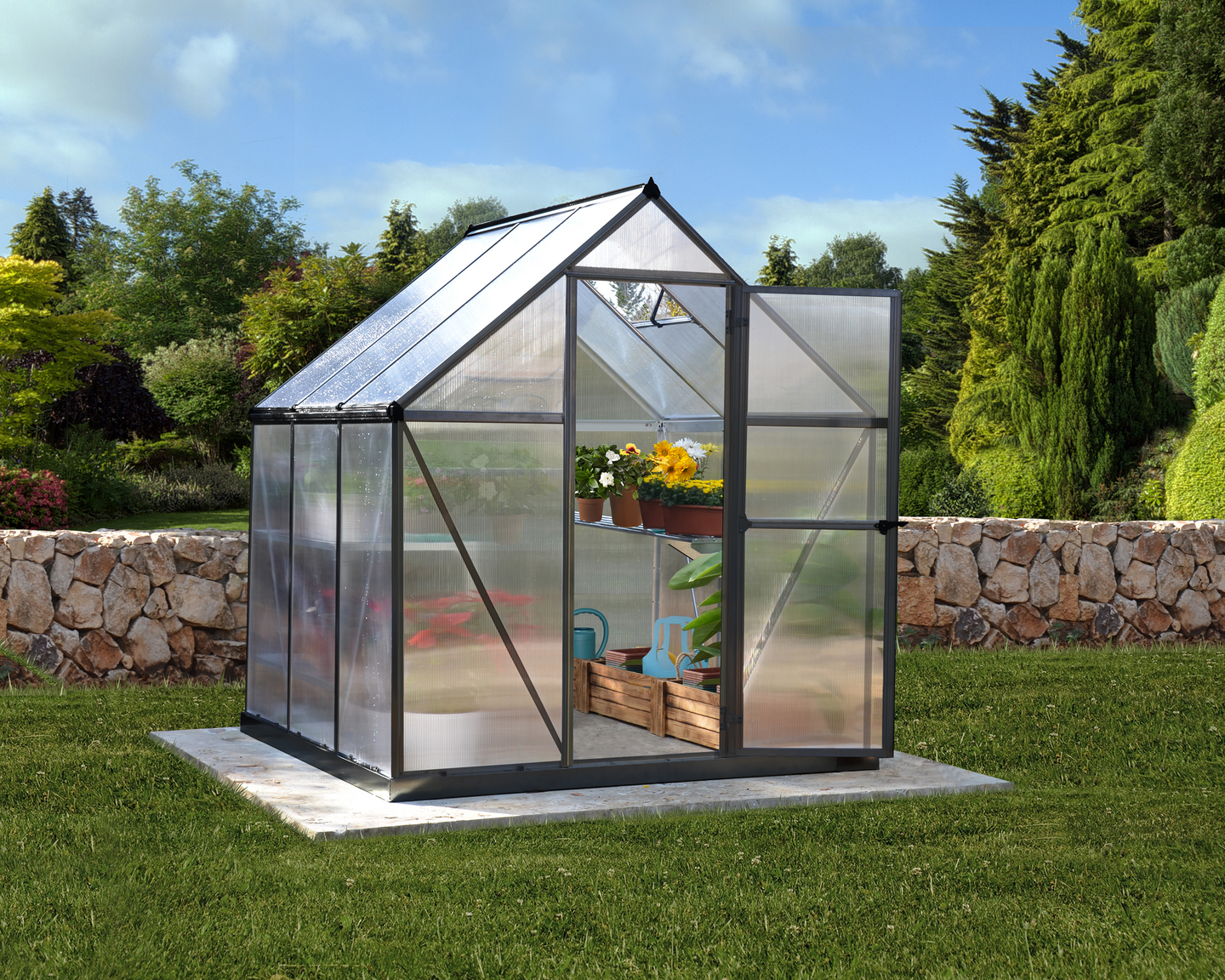 VÄXTHUS MYTHOS GOP GRÅ 3,4KVM