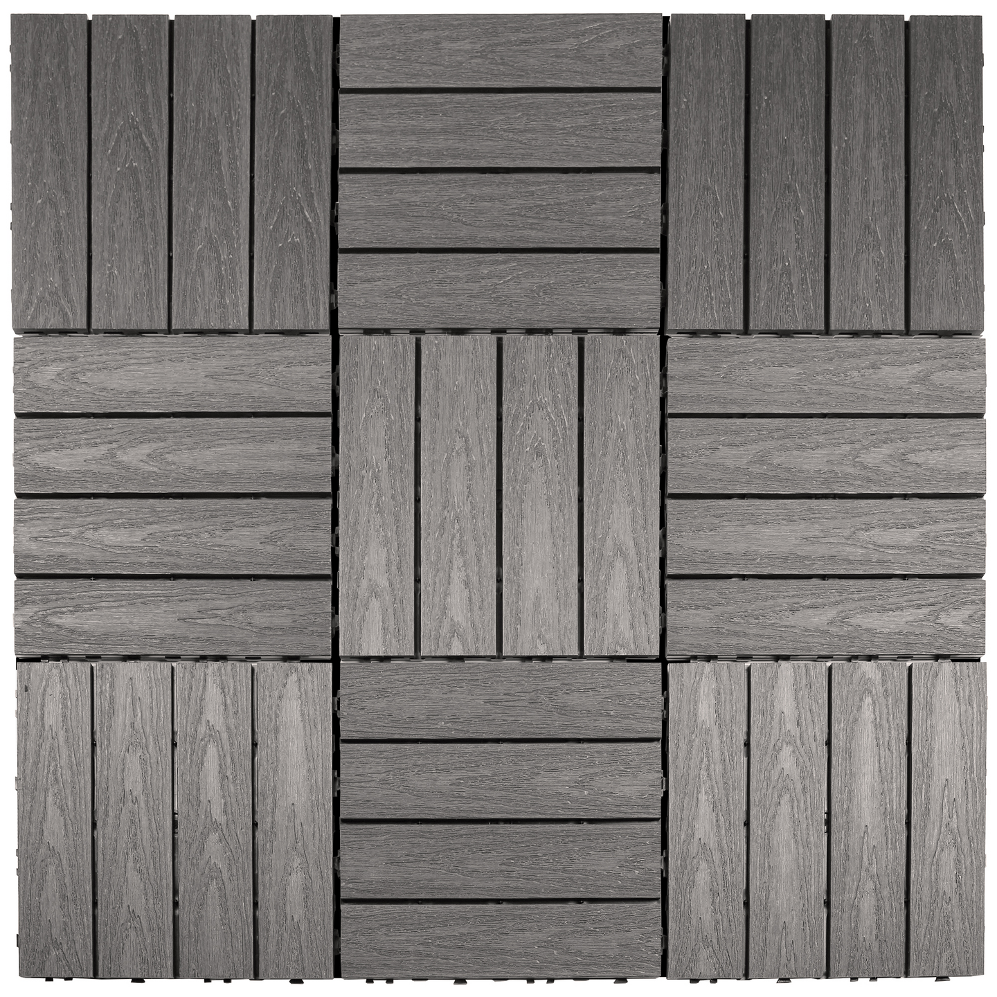 GOLVPLATTA WOODLON TRÄKOMPOSIT LIGHT GREY 300X300X22,2MM