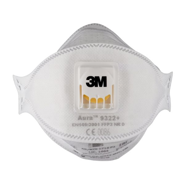 Hengityssuojain 3M 9322+ Aura FFP2 venttiili 5kpl