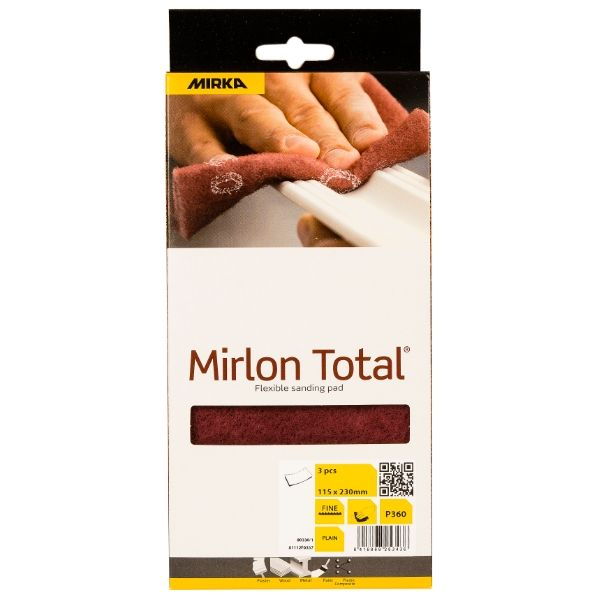 Hiomahuopa Mirka Mirlon Total 115x230mm VF 360 3kpl