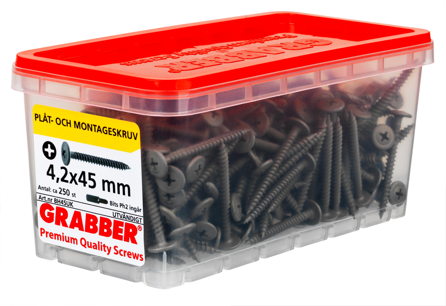 MONTAGESKRUV GRABBER UTV 4,2X45MM, BH45UK 250P