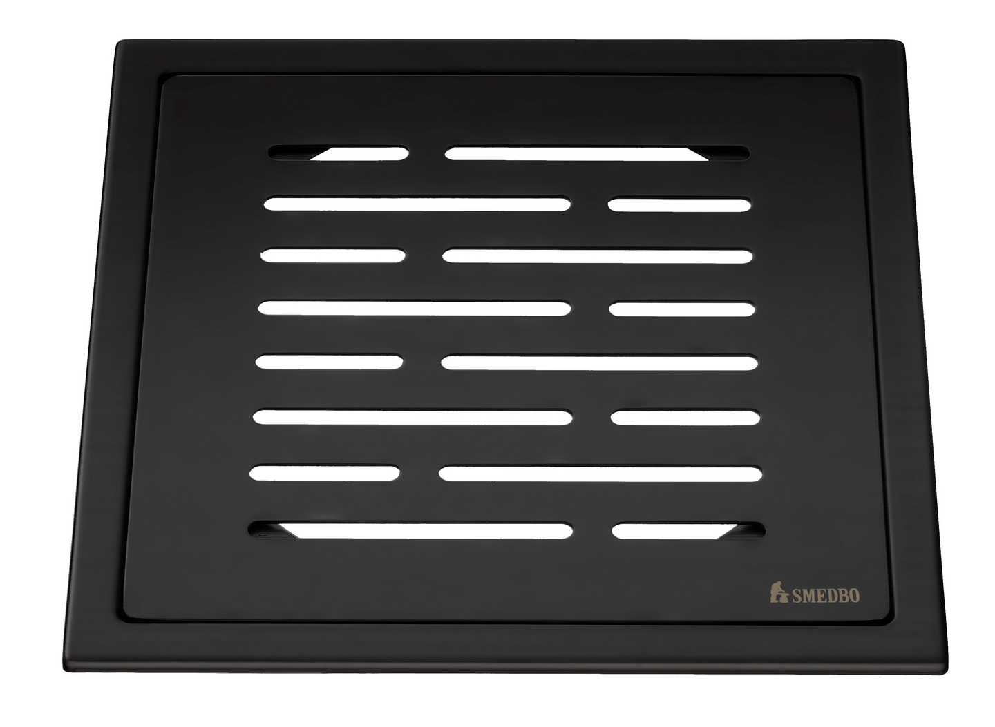 Lattiakaivonkansi Smedbo Outline ruostumaton teräs FB506 mattamusta janat