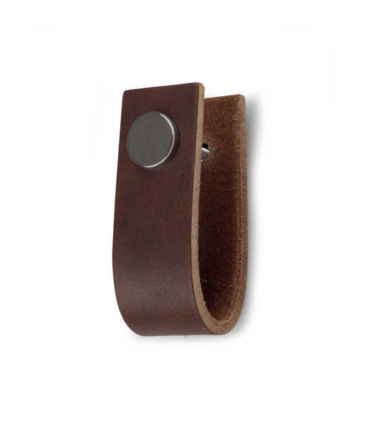 LÅDHANDTAG HABO SVEA LÄDER BRUN/KROM SB