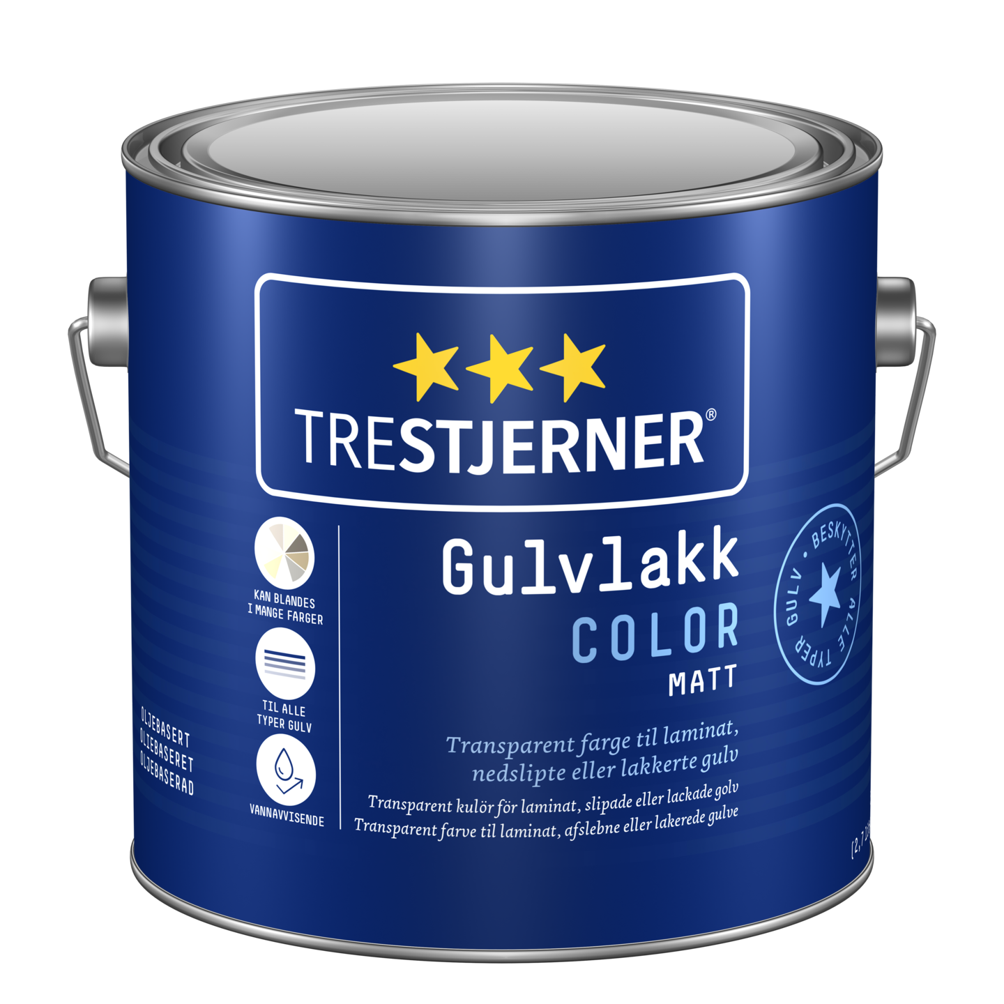 TRESTJERNER GULVLAKK COLOR    0.68L