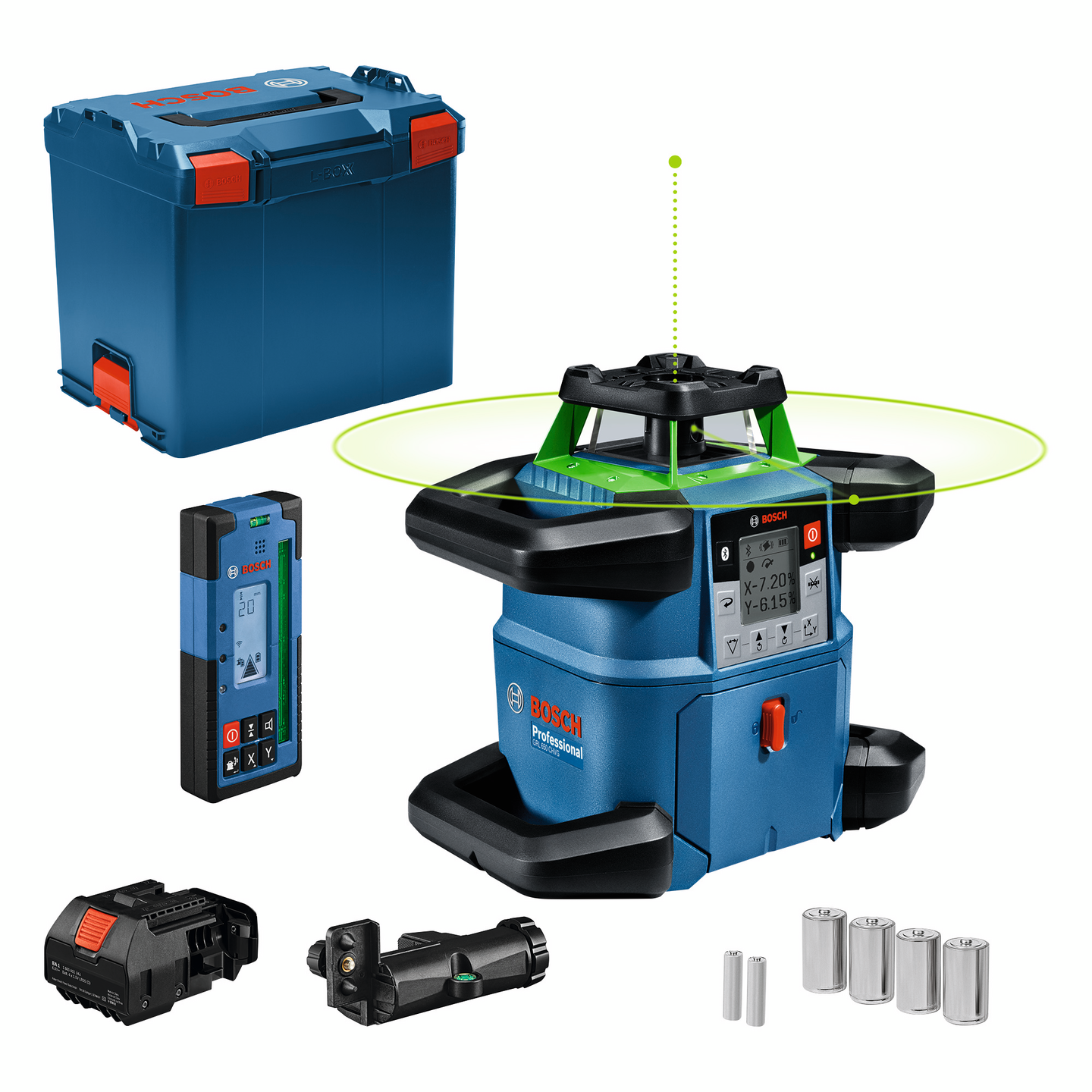 Pyörivä laser Bosch GRL 650 CHVG L-Boxx
