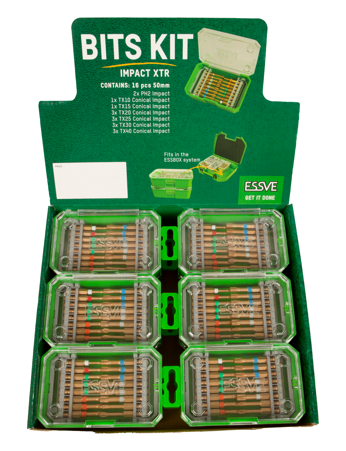 BITS KIT XTR 16 DEL 50MM IMPACT