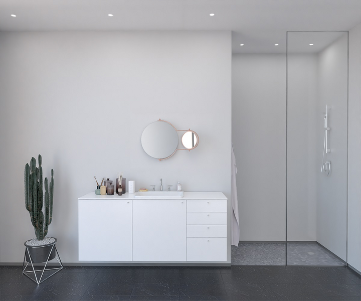 Sisustuslevy Fibo 2090-L00 EM Light Grey Tall Panels