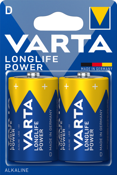 Alkaliparisto VARTA Longlife Power D 2kpl