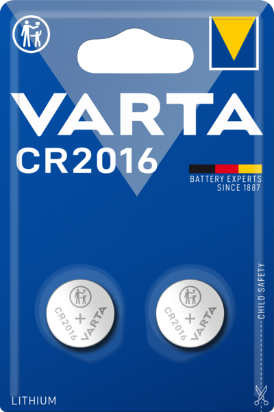 Nappiparisto VARTA CR 2016 Litium 2kpl
