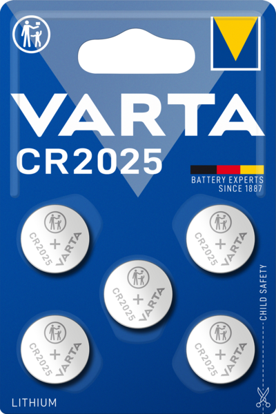 Nappiparisto VARTA CR 2025 Litium 5kpl