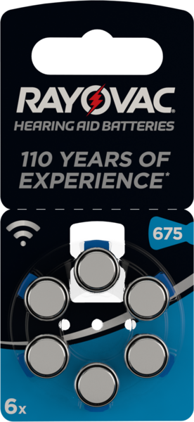 Kuulokojeparisto Rayovac 675/PR44 sinkki-ilma 6kpl