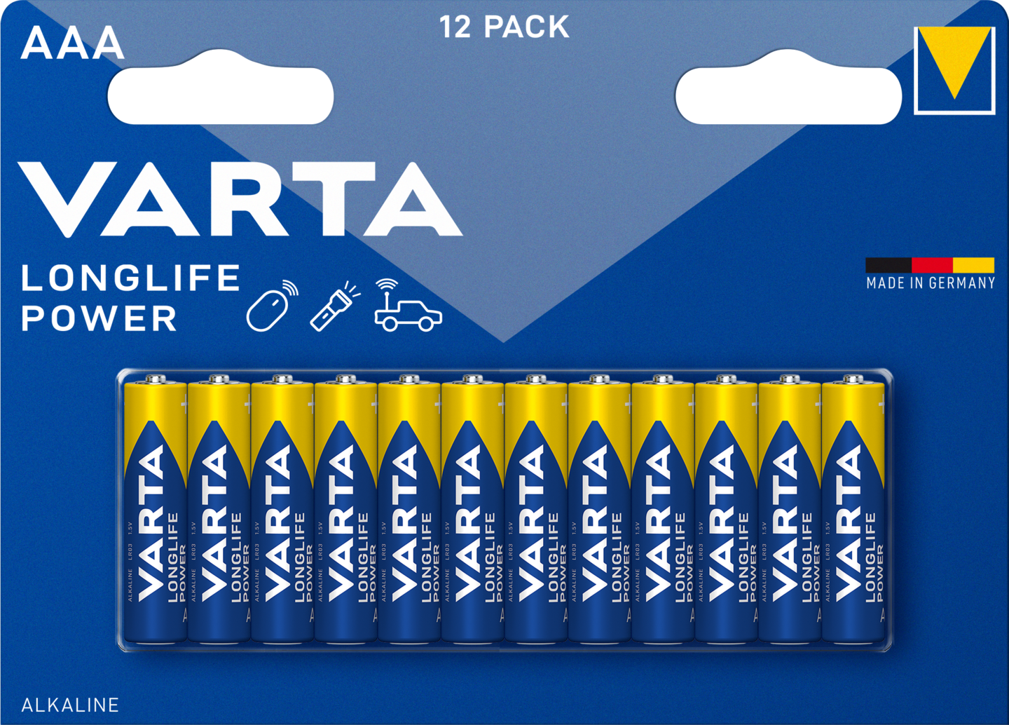Paristo VARTA Longlife Power AAA alkali 12kpl