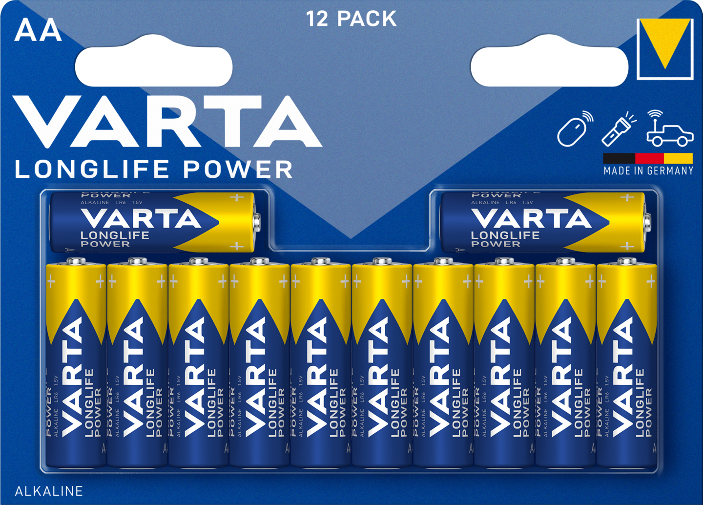Alkaliparisto VARTA Longlife Power AA 12kpl