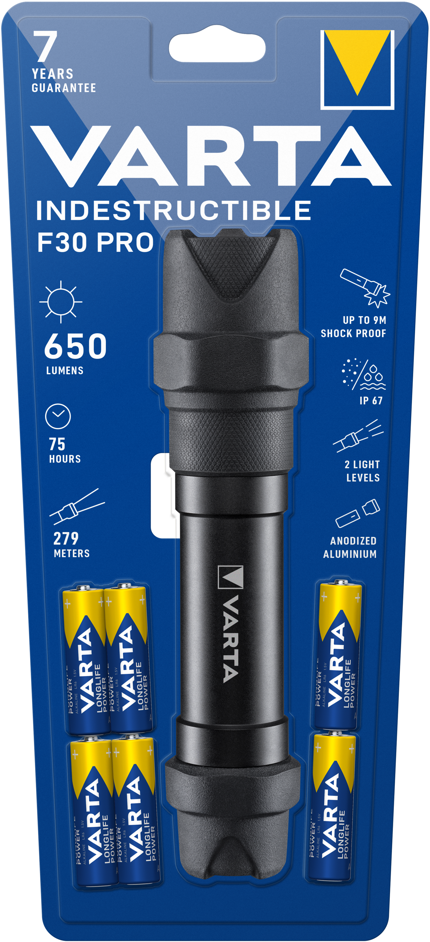 Taskulamppu Varta Indestructible F30 Pro 650lm