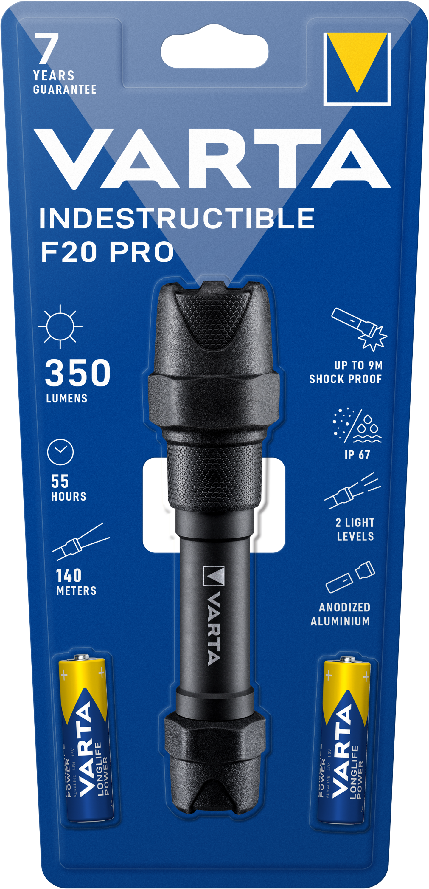 Taskulamppu Varta Indestructible F20 Pro 350lm