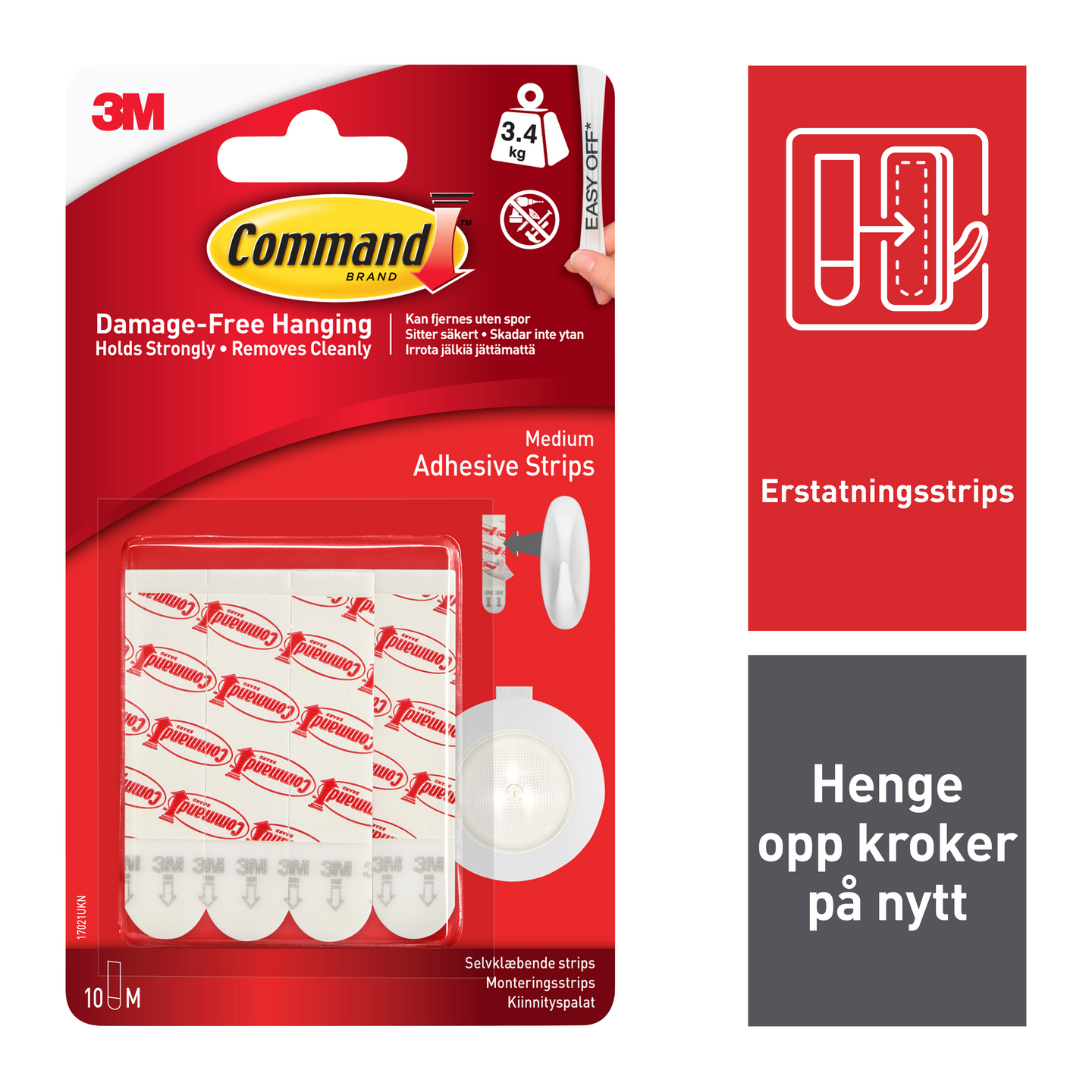 Kiinnityspalat Command 17021P keskikokoinen