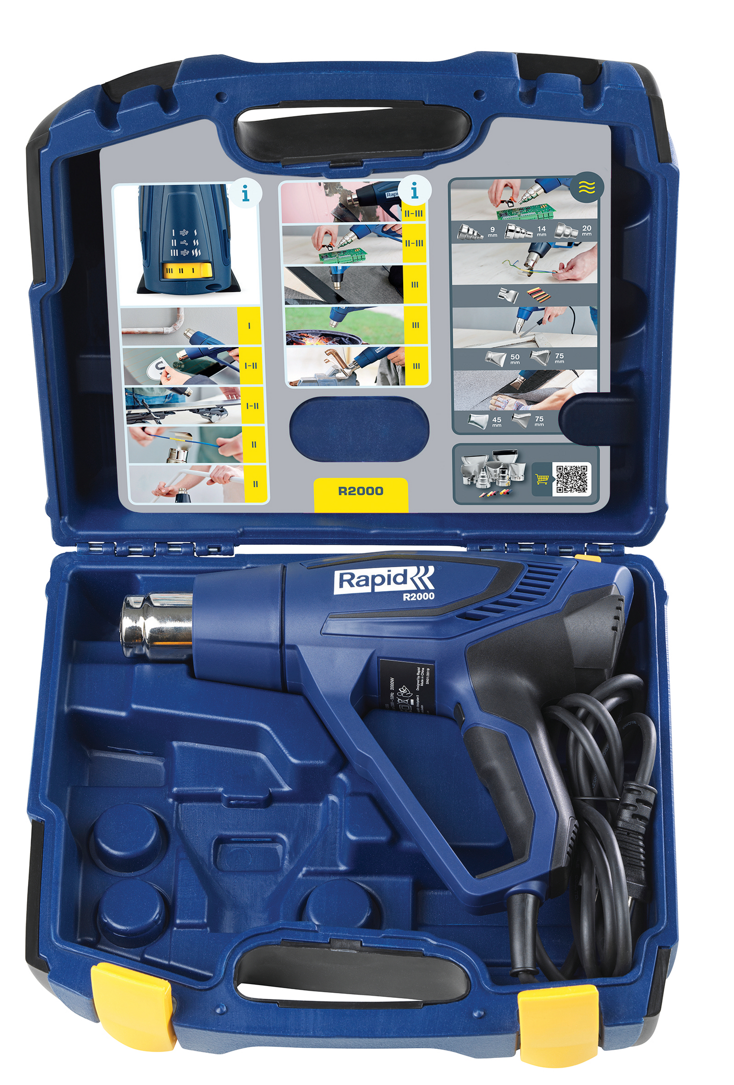 VARMLUFTSPISTOL R2000 I VÄSKA