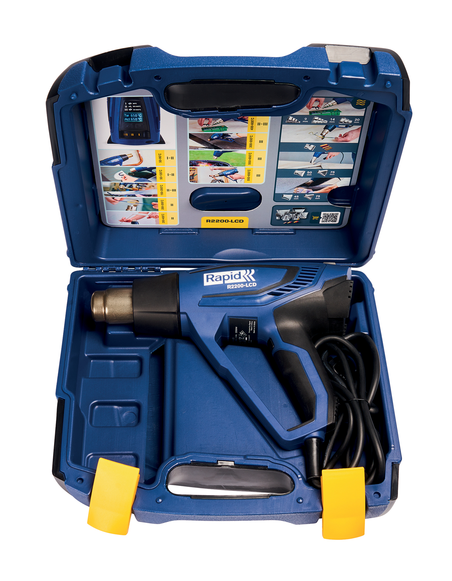 VARMLUFTPISTOL R2200 RAPID LCD I VÄSKA