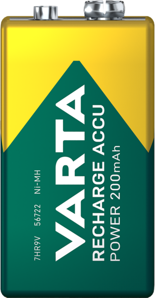 Akkuparisto VARTA Power 9V 200MAH ladattava
