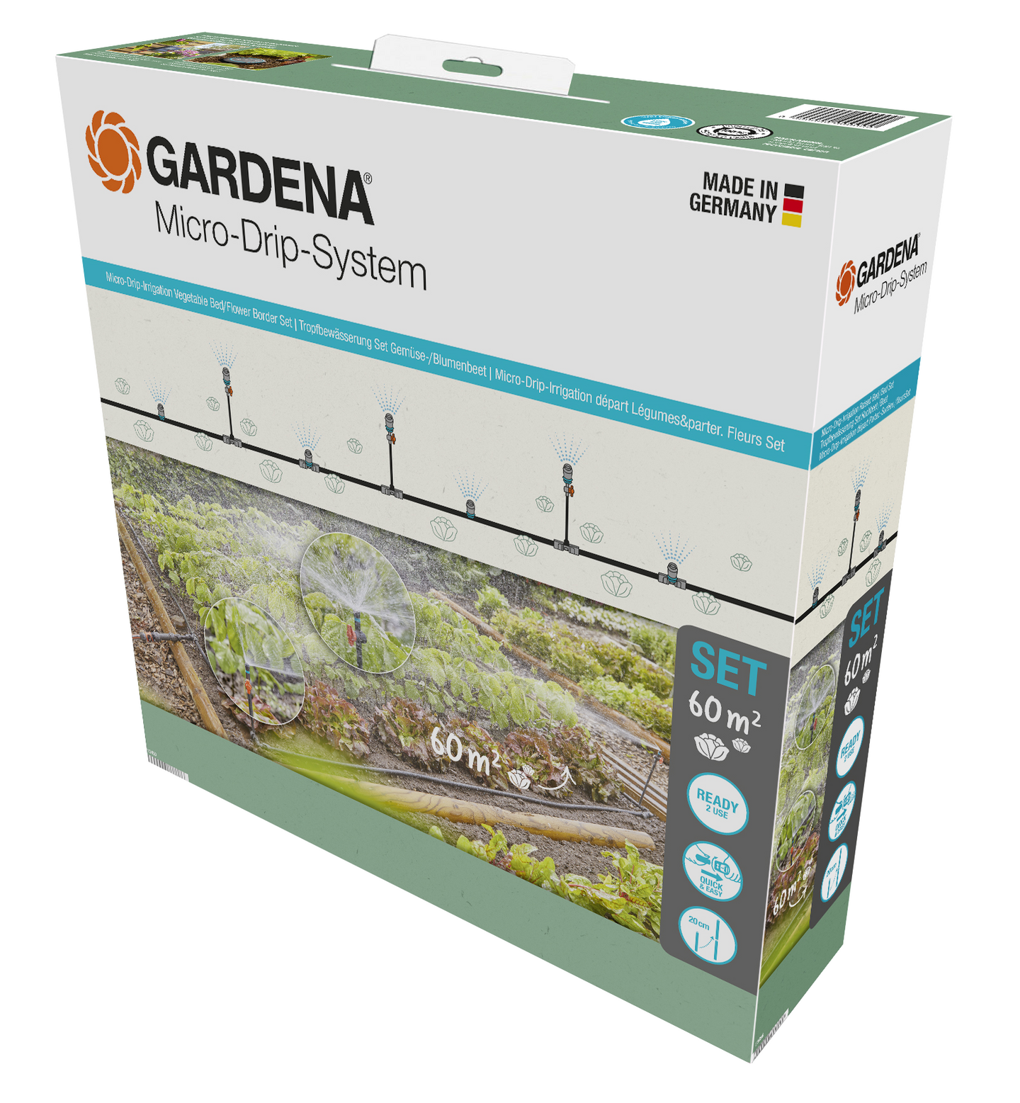 Kastelusarja GARDENA Micro-Drip istutusalueelle 13450-20