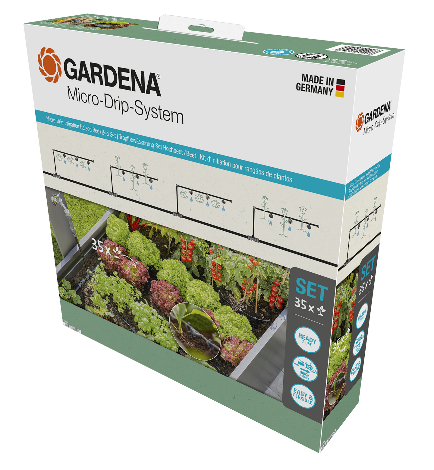 Micro-Drip-kastelusarja Viljelylaatikko Gardena 13455-20