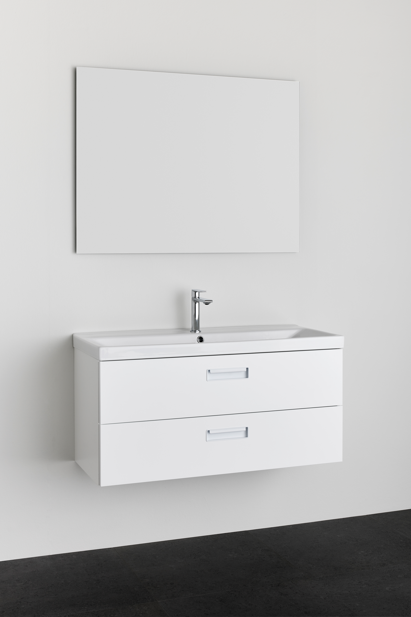 TVÄTTSTÄLLSSKÅP NORO RELOUNGE VIT, 1000 M TVÄTTSTÄLL