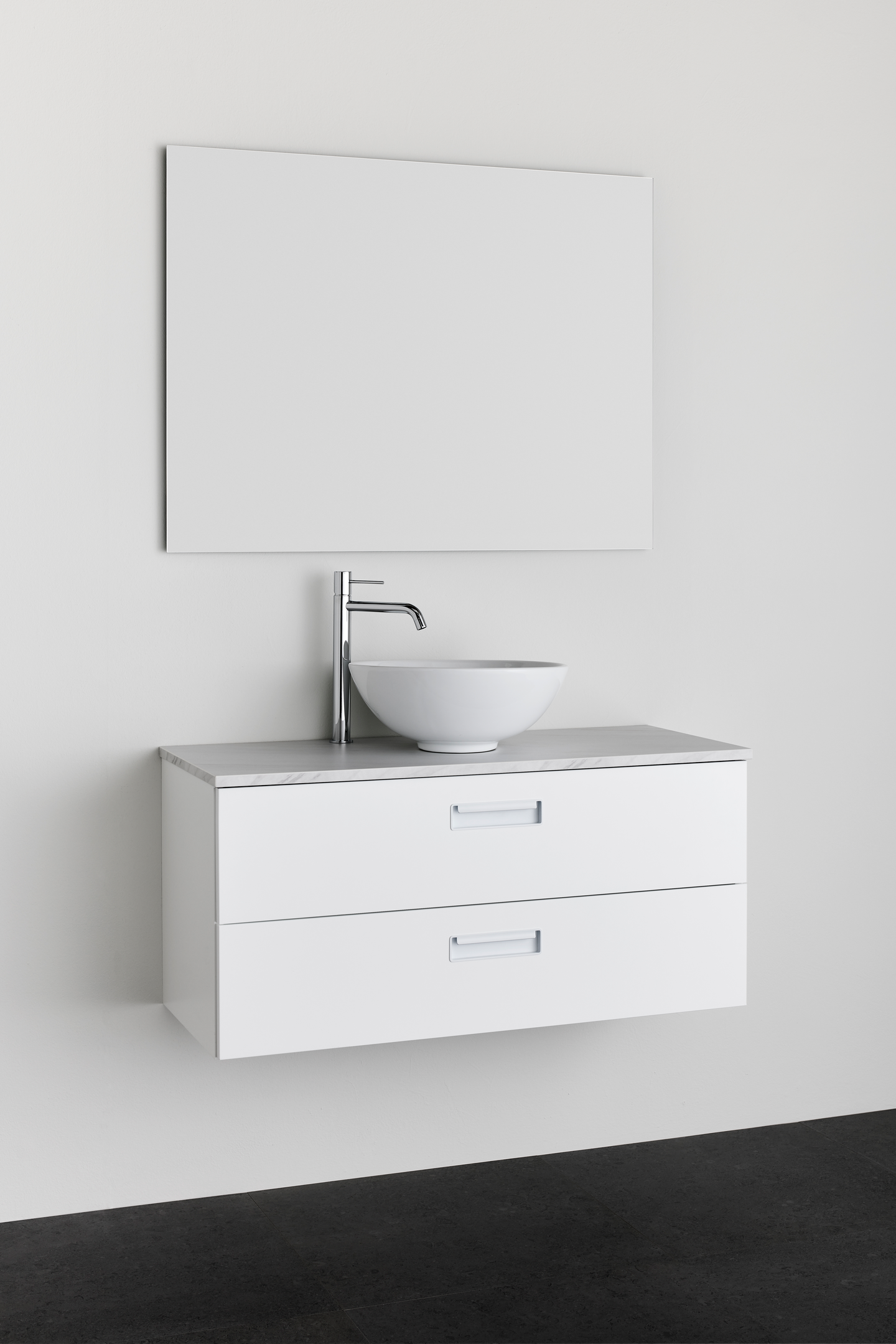 TVÄTTSTÄLLSSKÅP NORO RELOUNGE VIT, 1000