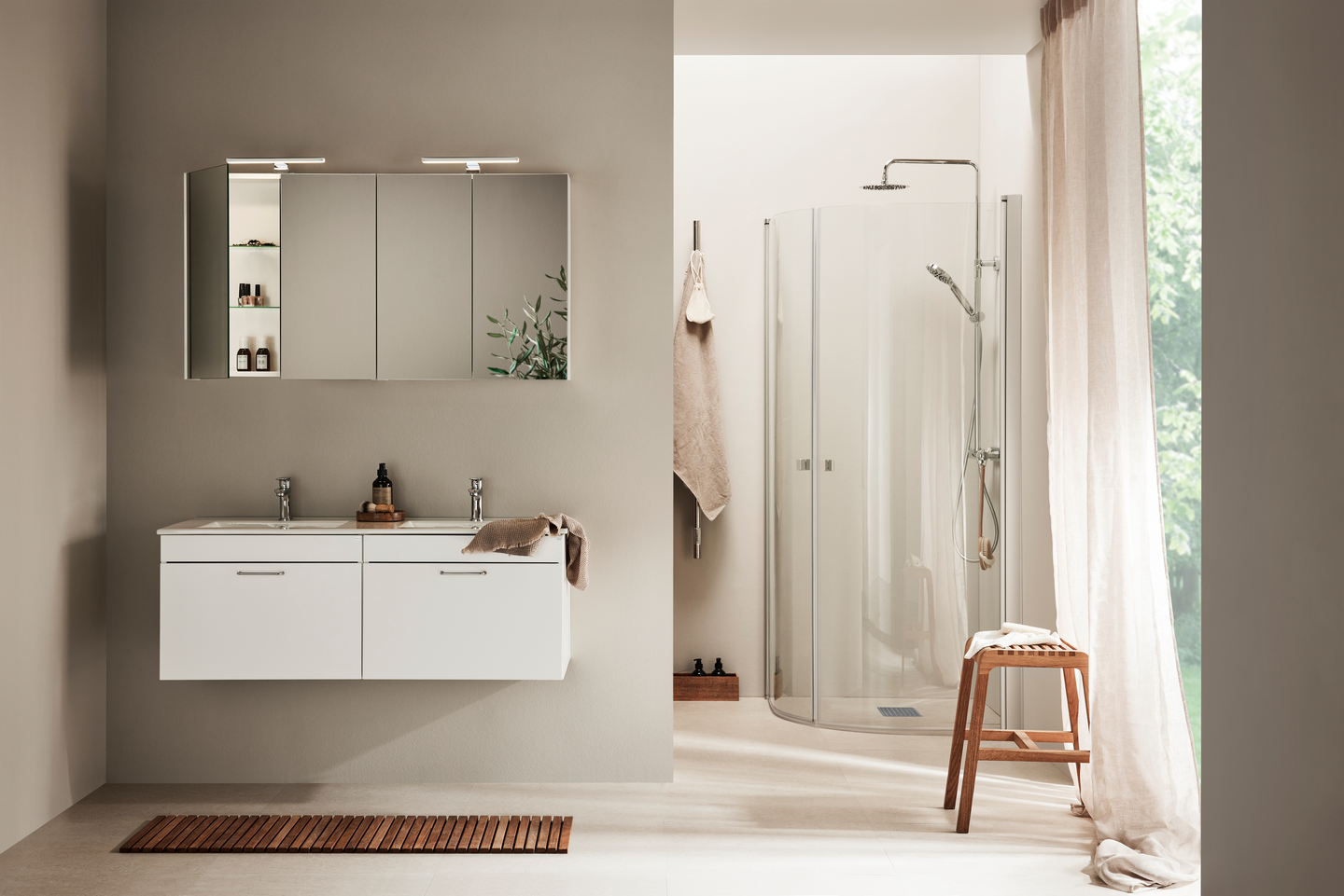 TVÄTTSTÄLLSSKÅP HAFA GO 2X1 LÅDOR VIT 1200D