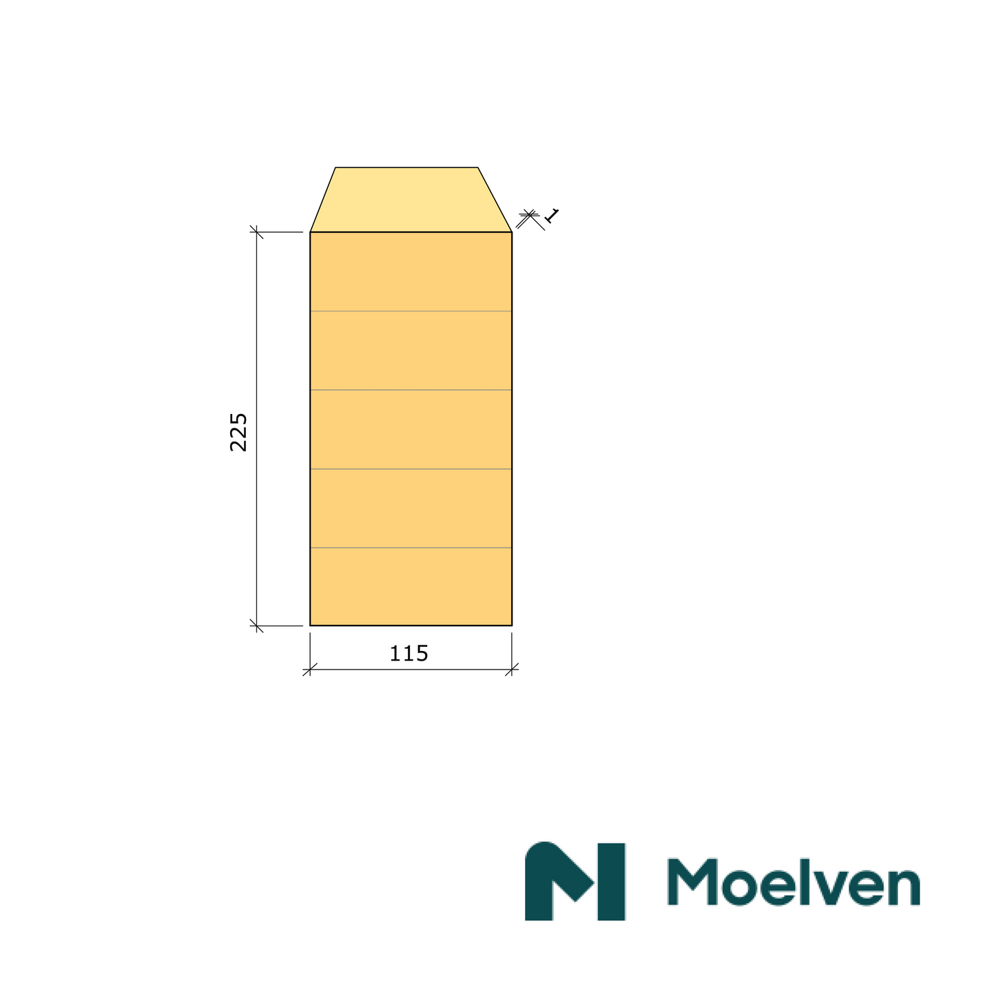 LIMTRÄBALK 115X225MM GRAN GL30C