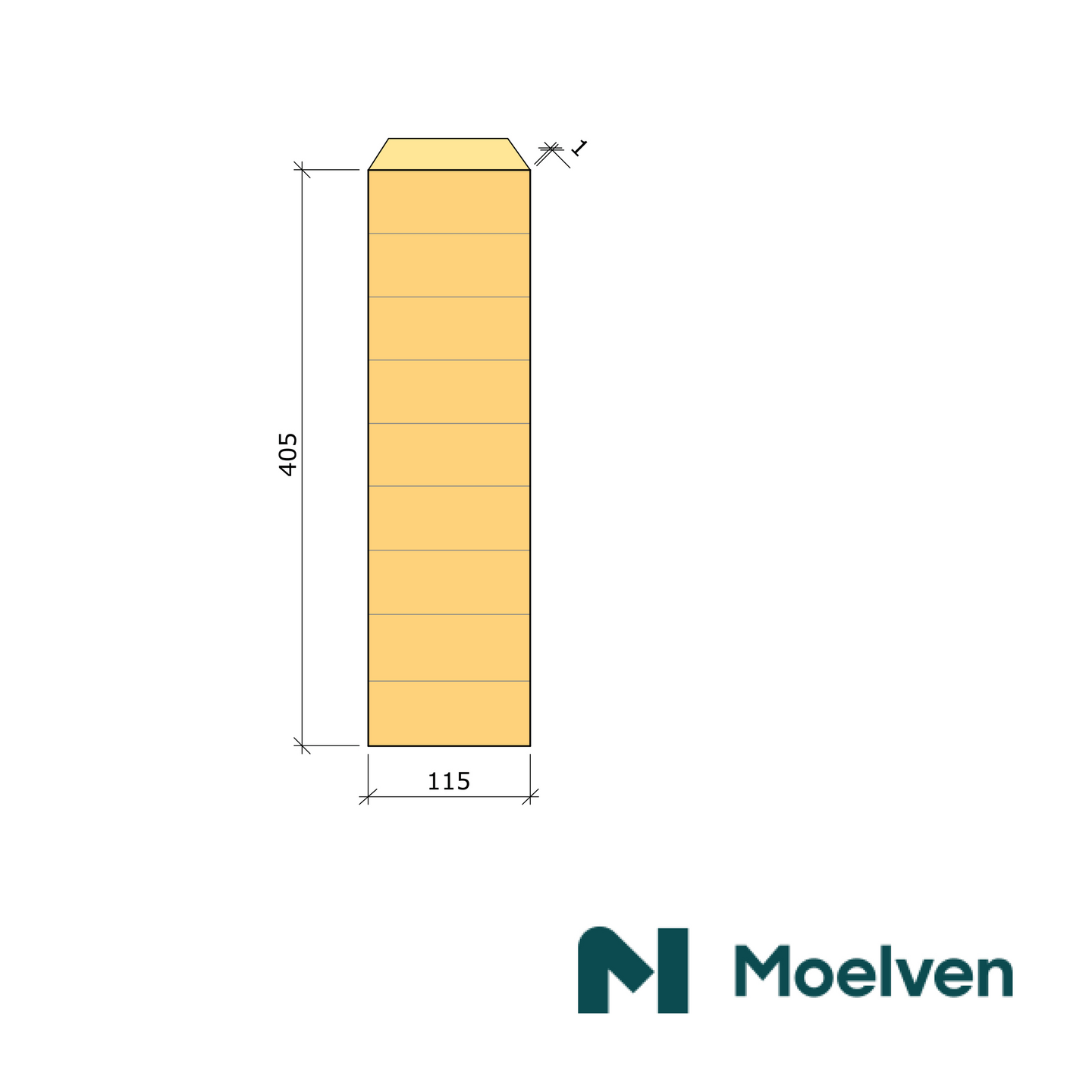LIMTRÄBALK 115X405X6000MM GRAN GL30C